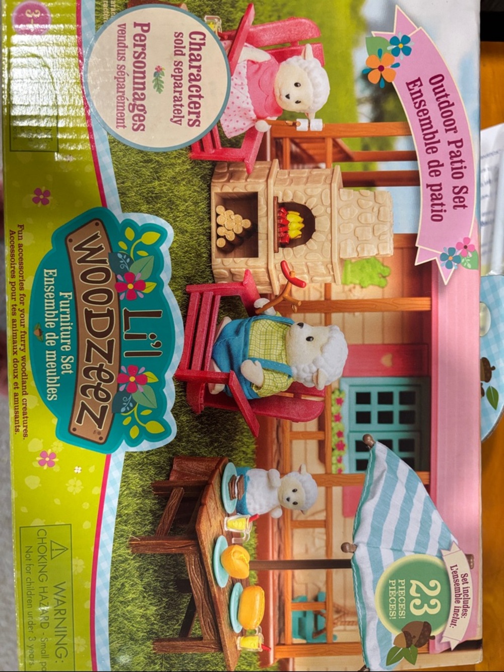 LIL WOODZEEZ Outdoor Patio Set - Pink & Blue